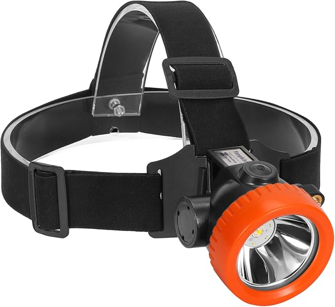 Rechargeable Mining Headlamp with 7 LEDs, Explosion-Proof Cap Light for Coon Hunting, Hard Hat