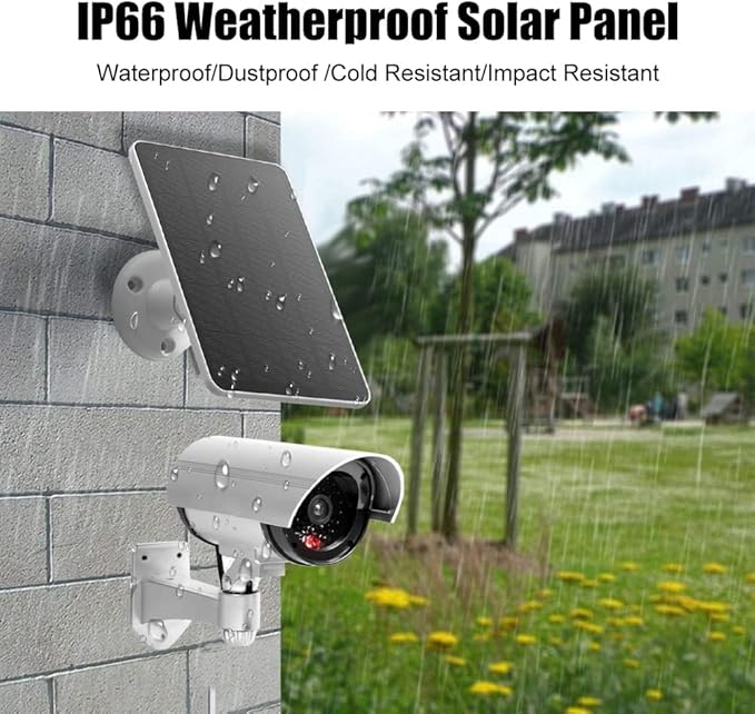 Solar Panel Charger -Weather Resistant, 4W 5V Solar Panel Wall Mounting Low-Power Solar Charging