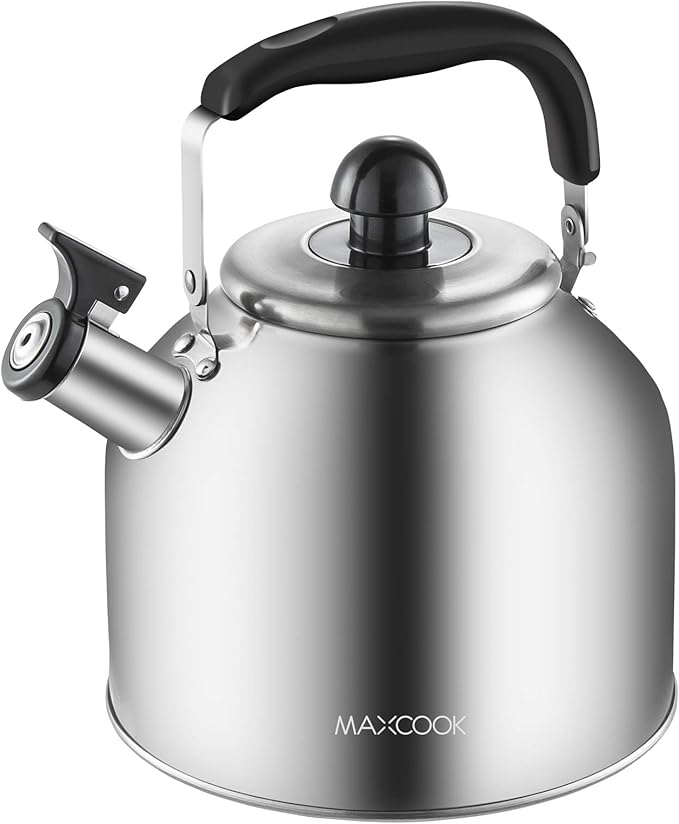 4.2 Quart/4L Stainless Steel Whistling Tea Kettle,Brushed Satin, Suitable to Boiling Water & Tea on