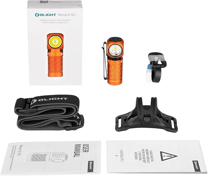 OLIGHT Perun 2 Mini Headlamp 1100 Lumens LED Head Flashlight, Rechargeable Headlight with Red Light