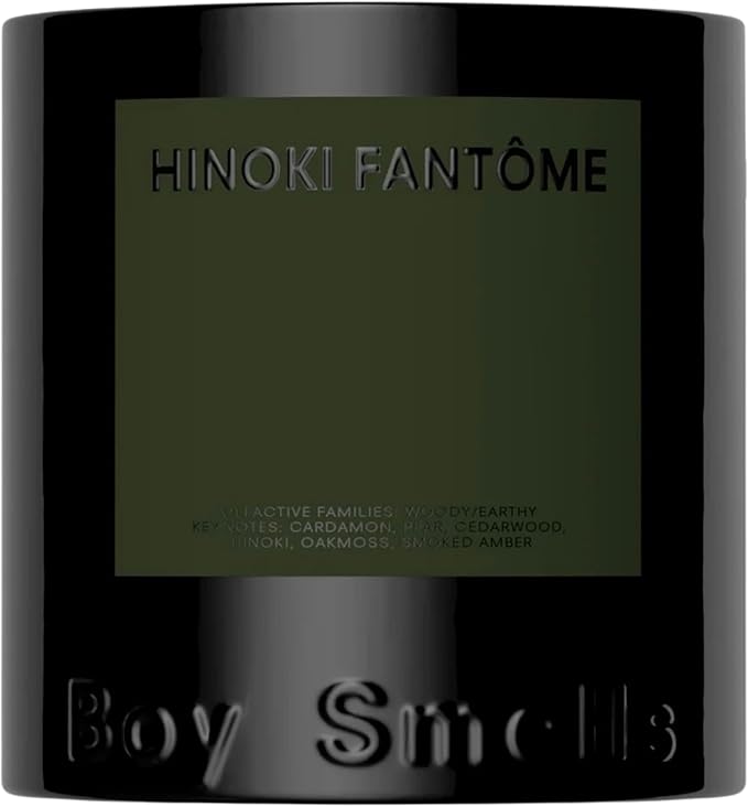 Hinoki Fantôme Scented Candles for Men and Women - 8.5 oz - Soy, Coconut Wax Candle Blend