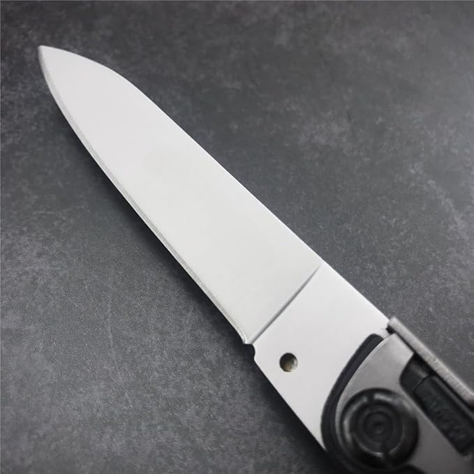 7.8" Folding Knife 440C Stainless Steel Blade ABS Handle Pocket Knife Outdoor Portable Knives