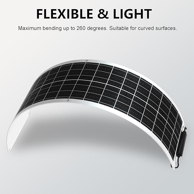 XINPUGUANG 12 Volts 50 Watts Flexible Solar Panel monocrystalline Portable Charger Power 12V