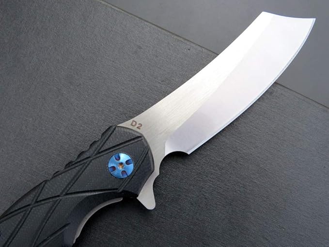 Eafengrow EF919 Folding Knife with Pocket Clip D2 Steel Blade G10 Handle Scales EDC Tool Outdoor