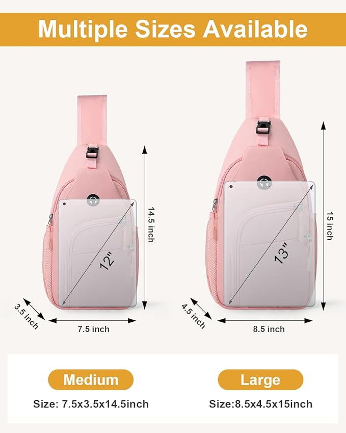 Crossbody Bags for Women Man Waterproof Sling Bag Backpack Trendy Casual Cross Body Bag with