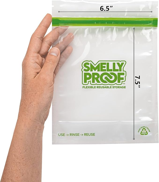 Smelly Proof 15 x Expandable Stand & Fill REUSABLE Storage Bags for Food Designed & Mfg in US, BPA