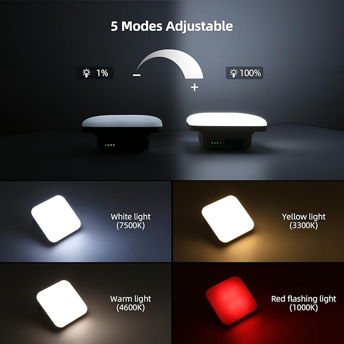 Portable Rechargeable LED Camping Lights for Hanging,Waterproof Outdoor Light,Super Bright Hanging