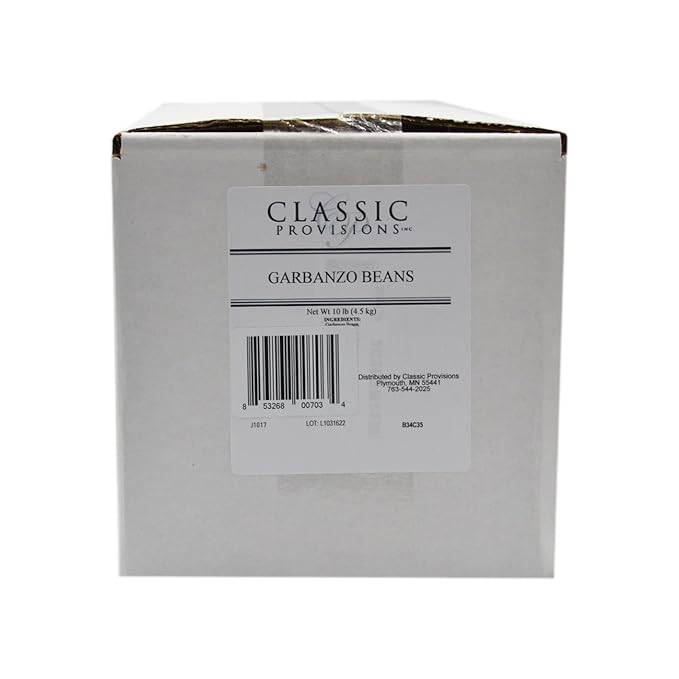 Classic Provisions Garbanzo Beans ??10 Pound Bag - Dried Chickpeas ??USA Grown ??Gluten Free