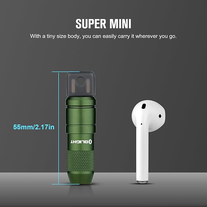 OLIGHT IMINI 2 EDC Rechargeable Keychain Flashlight, 50 Lumens Compact and Portable Mini LED