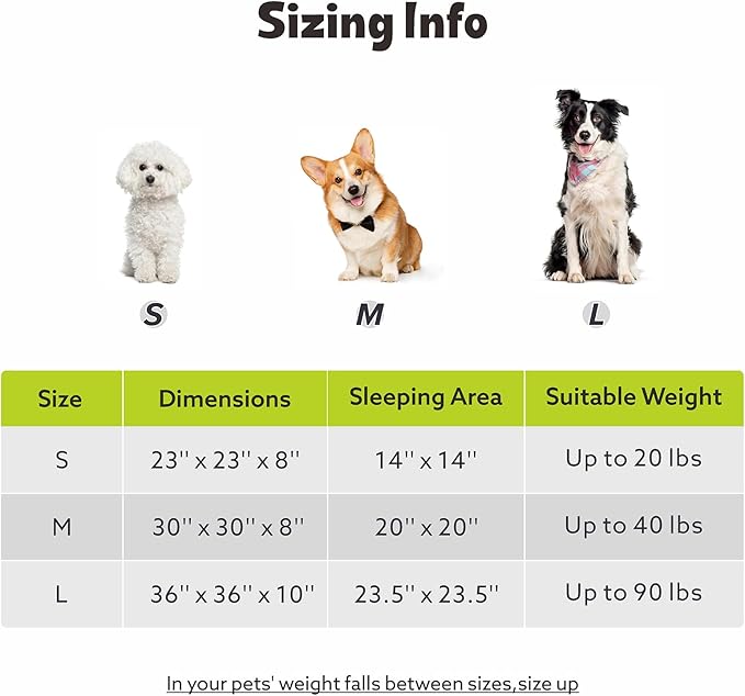 MIXJOY Calming Dog Beds Large Sized Dogs - Washable Donut Large Dog Bed with Removable Zipper