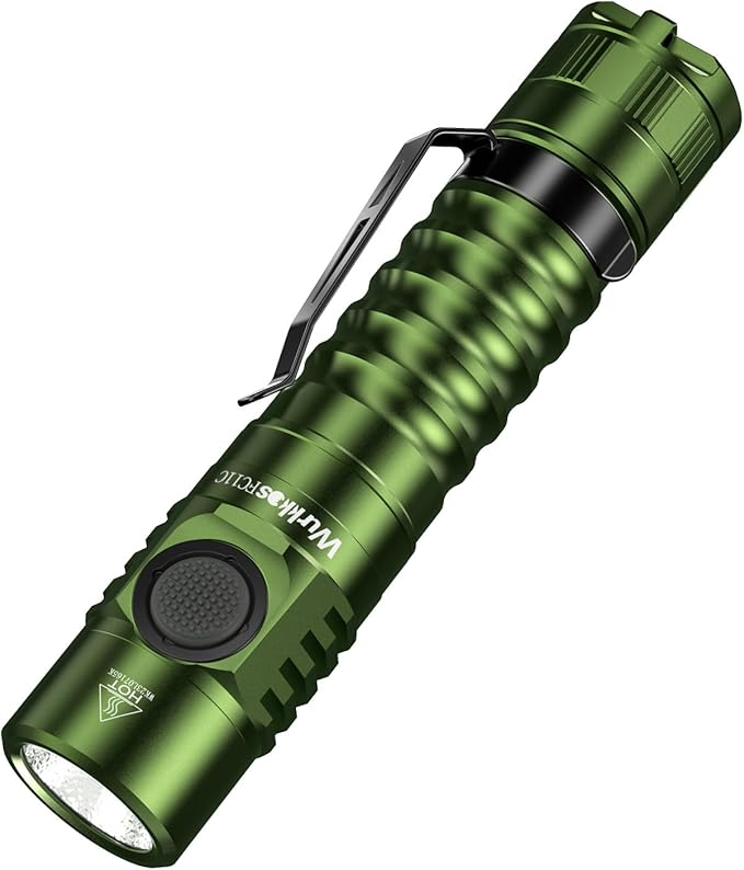 Wurkkos FC11C LED Flashlights Rechargeable -Small Powerful EDC Flashlight 90CRI 1200 High Lumen