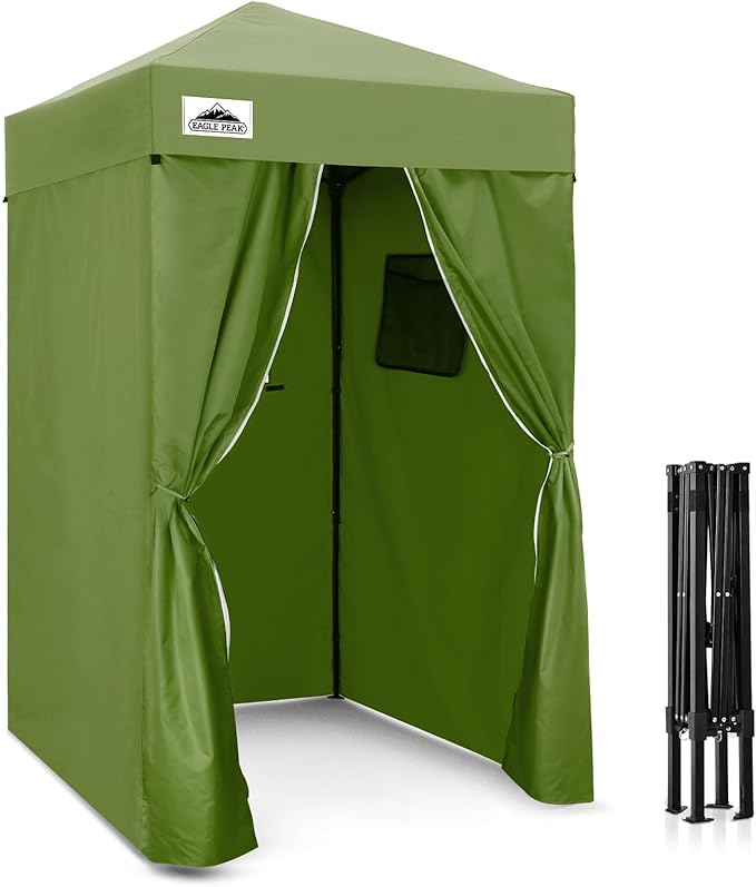 EAGLE PEAK Flex Ultra Compact 4x4 Pop-up Canopy, Sun Shelter, Changing Room, Portable Privacy