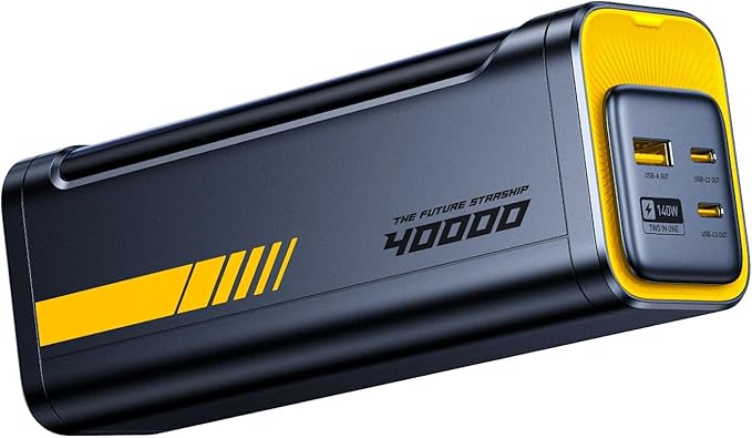 AOHI 140W PD3.1 Laptop Power Bank 40000mAh Fast Charging Station, The Future Starship 2 in 1