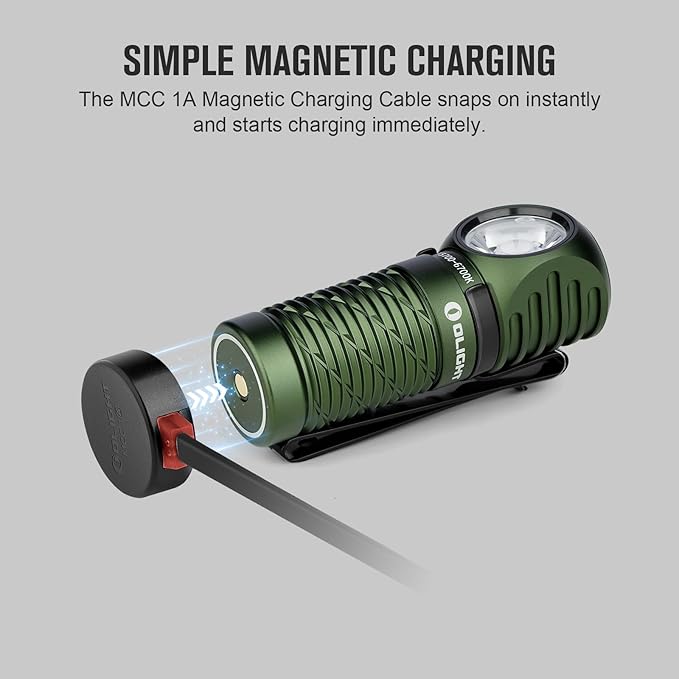 OLIGHT Perun 2 Mini Headlamp 1100 Lumens LED Head Flashlight, Rechargeable Headlight with Red Light