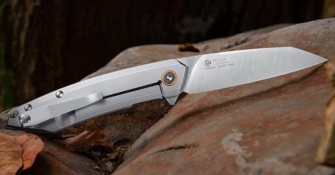 Ruike P831 Folding Tactical Knife with Clip Survival Pocket Knife Tactical EDC Tool Liner Lock
