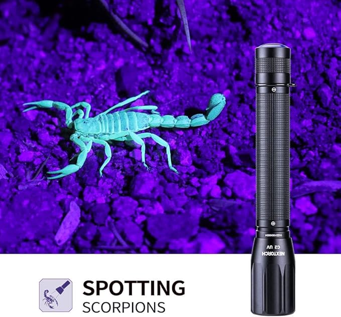 NEXTORCH 405nm uv Light UV Led Blacklight Flashlights Detector Ultraviolet Pocket-Size LED Torch
