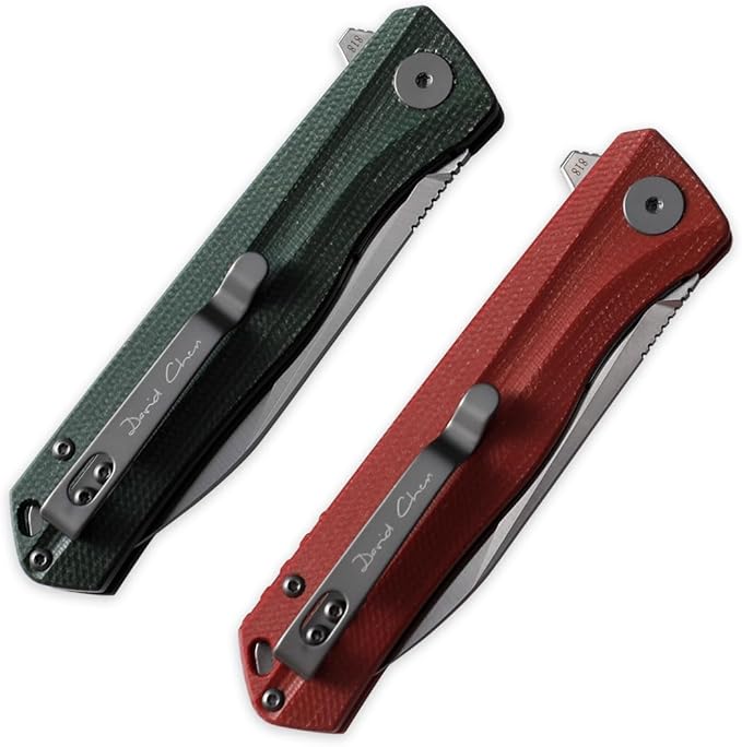 Petrified fish G10 handle D2 steel blade 2CR13 liner ball bearing flipper folding knife camping
