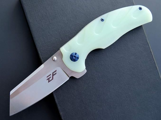 Eafengrow EF932 Pocket Knife G10 Handle D2 Steel Blade Knife with Ball Bearing Safe Open Flipper
