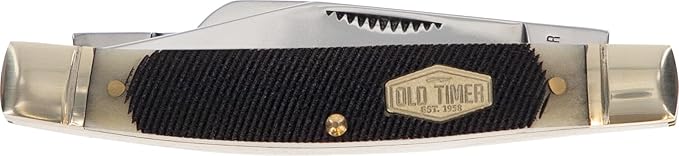 Old Timer 34OTB Genuine Bone Middleman 5.6in S.S. Traditional Folding Pocket Knife with 2.4in Clip
