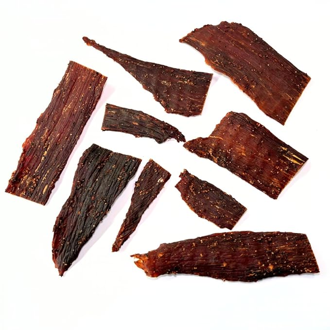 Old Fashioned Hickory Beef Jerky - No Frills Tough and Old Style Dry Beef Jerky - All Natural