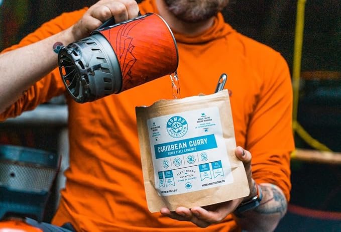 Nomad Nutrition Caribbean Curry | Instant Freeze Dried Backpacking & Camping Food | Plant-Based