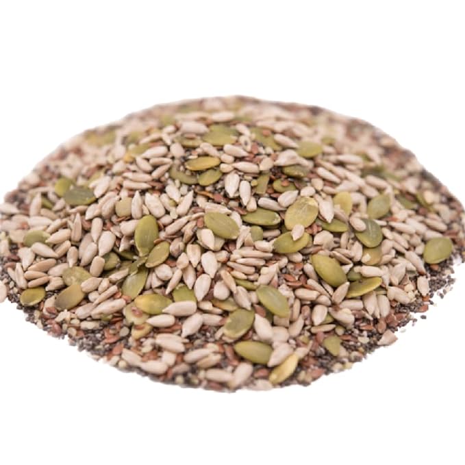 GERBS Super 5 Seed Snack Mix 4 LBS. Premium Grade | Top 14 Food Allergy Free | Resealable Bulk Bag