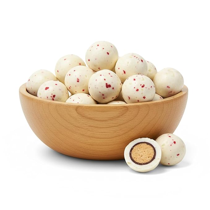 NY Spice Shop Peppermint Twist Chocolate Malt Balls Party Decorations - 8 Ounce Malted Milk Ball