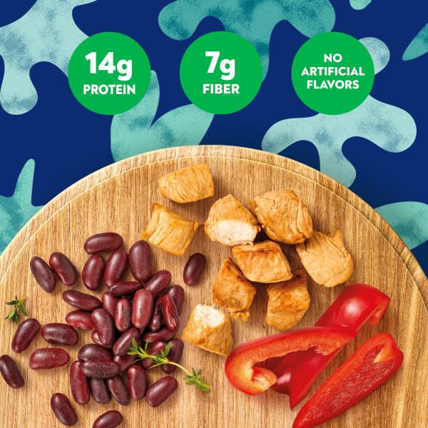 BEN'S ORIGINAL Street Food Jamaican Jerk Style Beans & Rice with Chicken, Prepared Entrée
