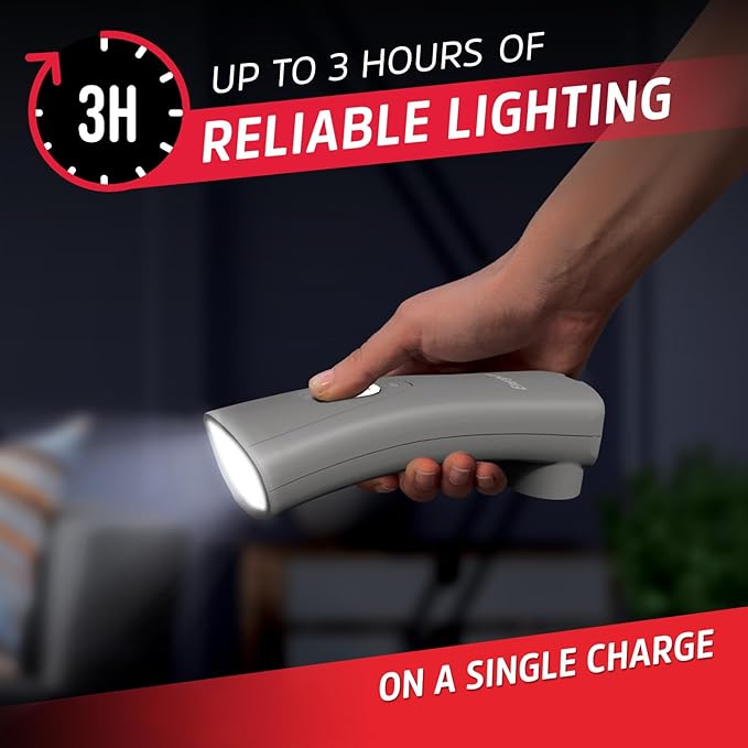 Energizer Weatheready Rechargeable Flashlights for Home, Pack of 3, Emergency Flashlight for