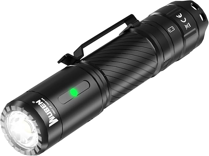 WUBEN C3 Rechargeable Flashlight 1200 High Lumens Super Bright, LED Tactical Flashlights, Powered