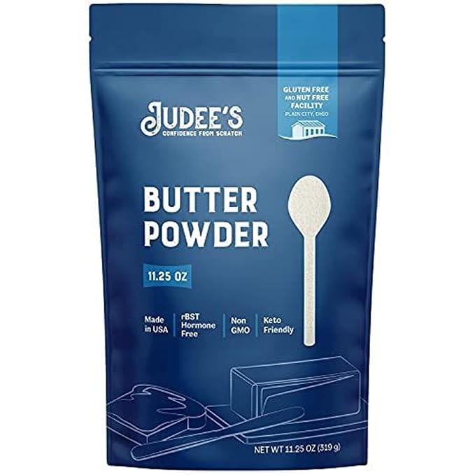 Judee's Gluten Free Butter Powder - Versatile Cooking & Baking Butter Powder - Gluten-Free &