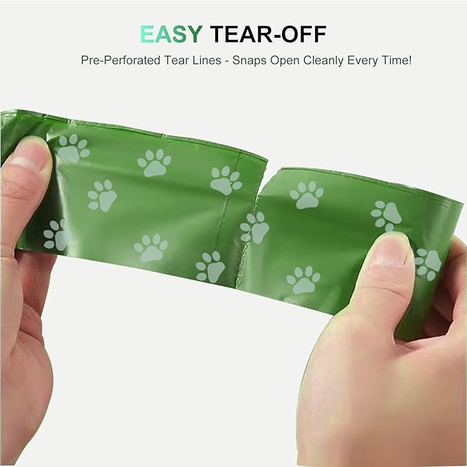240Pcs Thick Dog Poop Bags Rolls, Leak-Proof Poop Bags for Dog and Cats Litter, 9x13 Inch Scented