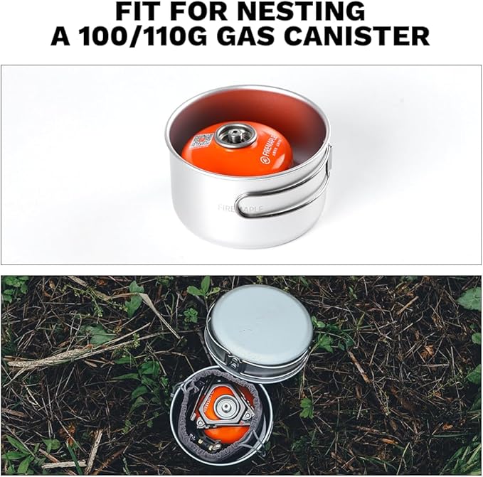 Fire-Maple Frost MINI Ultralight Camping Cookware Set – Compact Aluminum Pot and Frypan for
