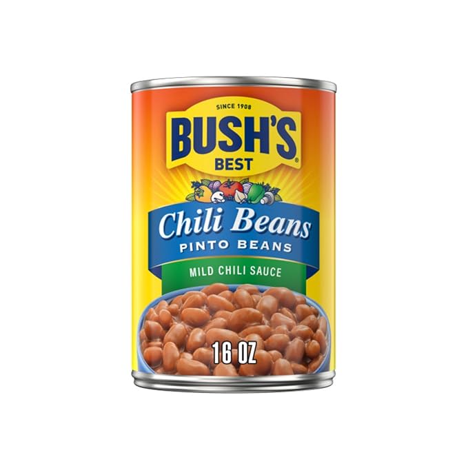 Bush's Best Baked Beans, Pinto Power Variety Pack, 2 Southwest Zest Pinto Beans (15oz), 2 Mild