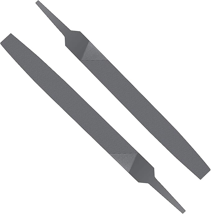 2P 6-inch Flat Medium Cut File Double Cut Teeth High Carbon Steel Hand File Single Cut Hardened