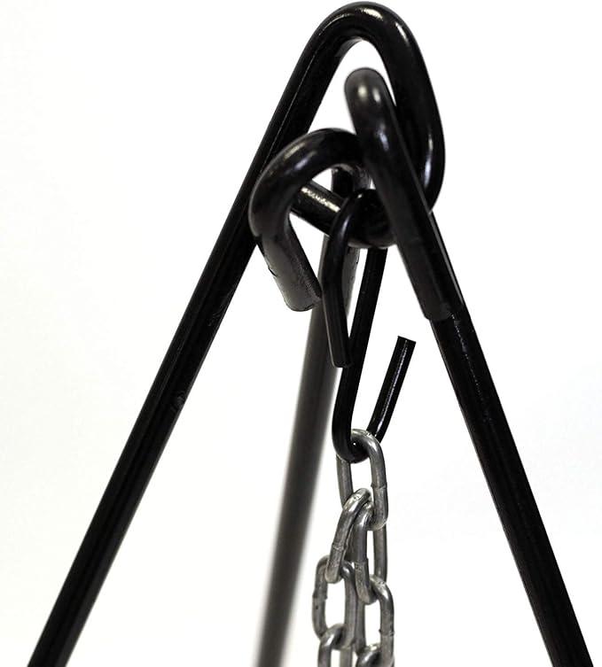 Cuisiland Camping Tripod Campfire Cooking Dutch Oven Tripod Adjustable Grill Tripod for Outdoor
