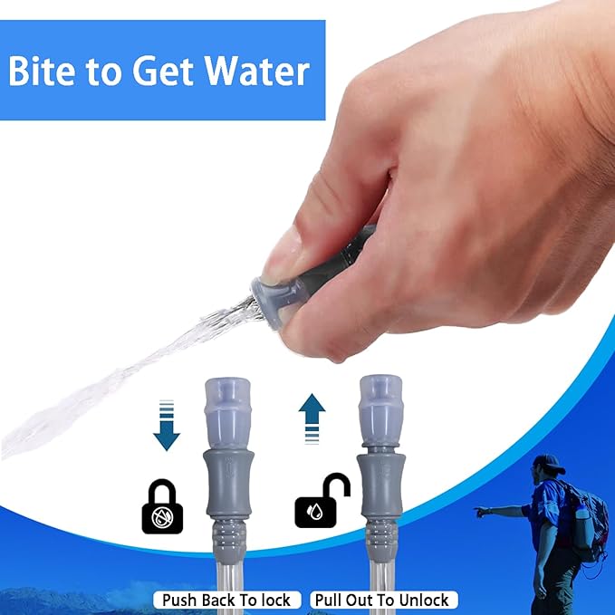 Hydration Bladder 1.5L-2L-3L,Leak Proof Water Reservoir, BPA Free Military Water Storage Bladder
