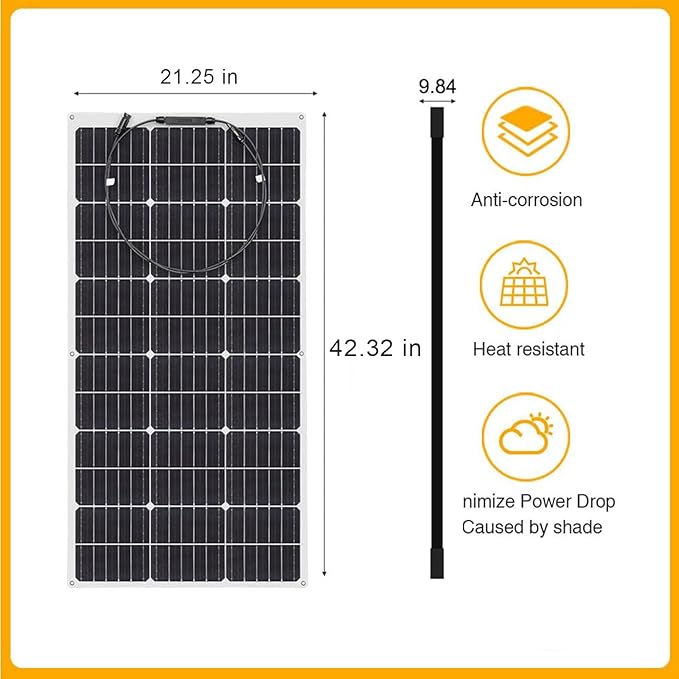 XINPUGUANG Solar Panel 12V 200W System Kit 100W Flexible Solar Panel Monocrystalline Battery