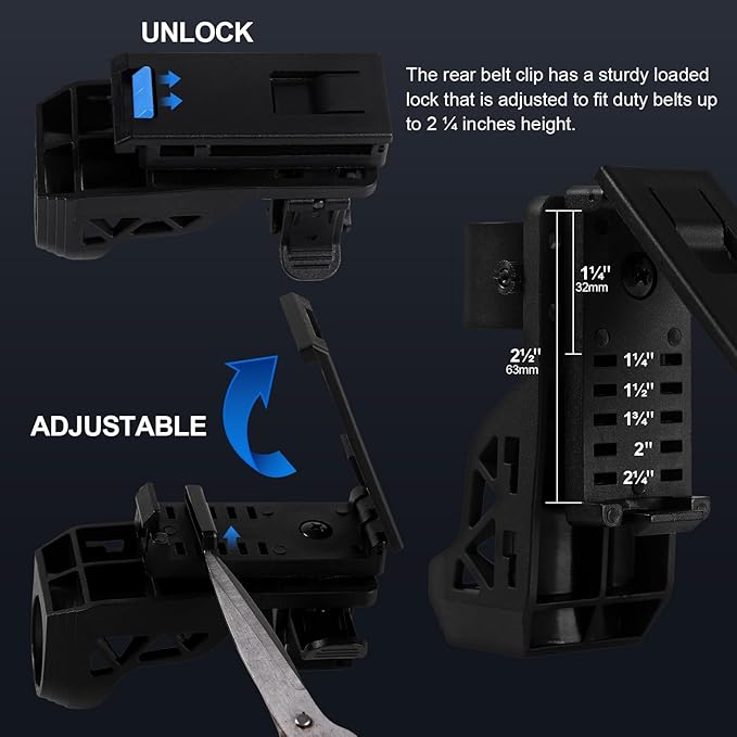 Tactical Flashlight 1200 High Lumen Duty Belt Flashlight for Law Enforcement, Premium Police