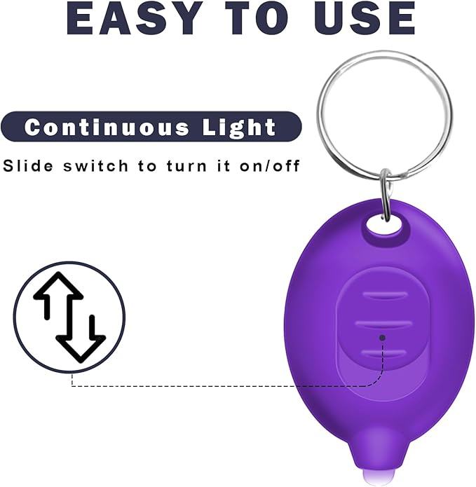 Mini UV Keychain Flashlight, Portable Black Light, 12 Lumen Ultra Bright Tiny Flashlight, Small