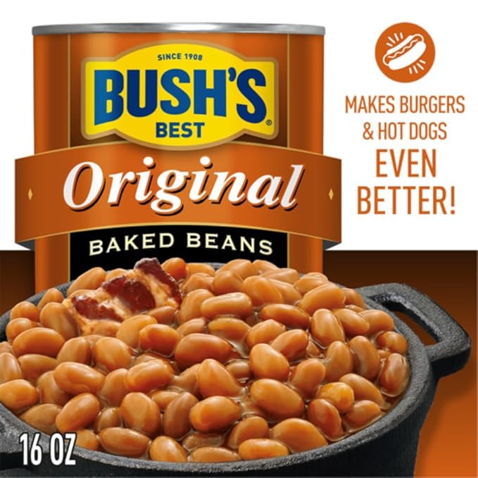 Bush?™s Best Baked Beans Variety Pack, Zero Sugar & Original, 16 oz Cans (Pack of 6)