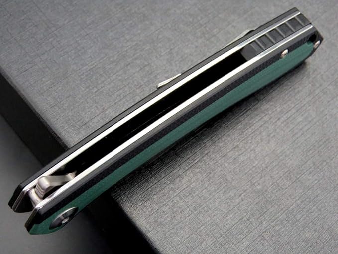 Eafengrow EF947 EDC D2 Folding Knife, G10 Handle Ball Bearing Folder with Locking Liner EDC Flipper