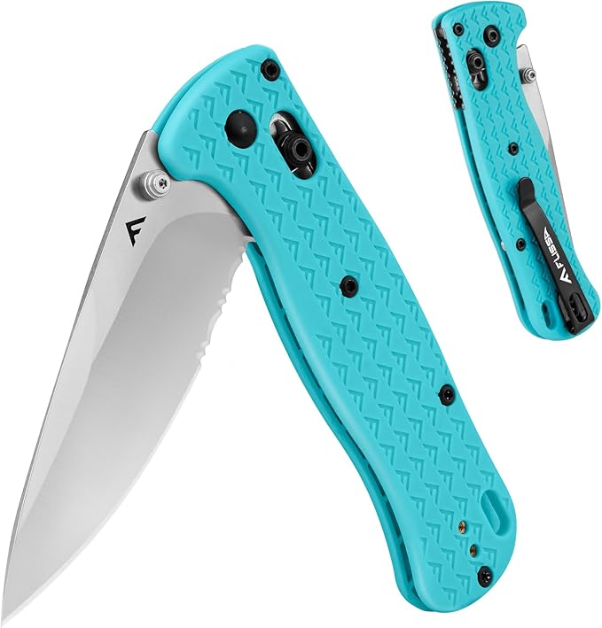 FLISSA 4.5" Folding Pocket Knife, Lightweight EDC Pocket Knife with Axis Lock, 3.2" AUS-8 Steel