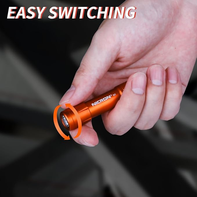 NICRON Mini Keychain Flashlight Mini Flash Light, 100 lumens Bright Key Ring Portable Pocket