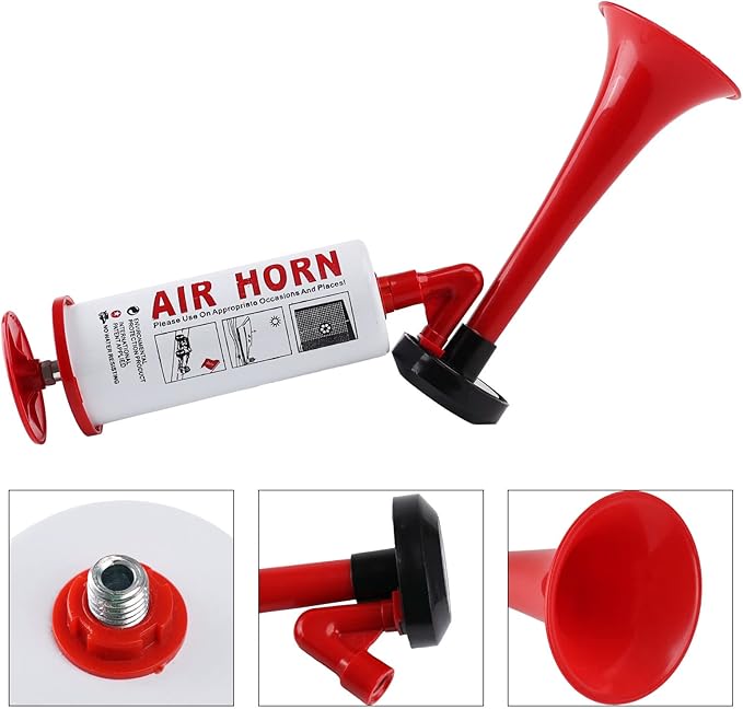 FARBIN Portable Air Horn pump Air Horn for Bear Dog Aluminum+ABS Loud Sound Hand Held Signal Horn