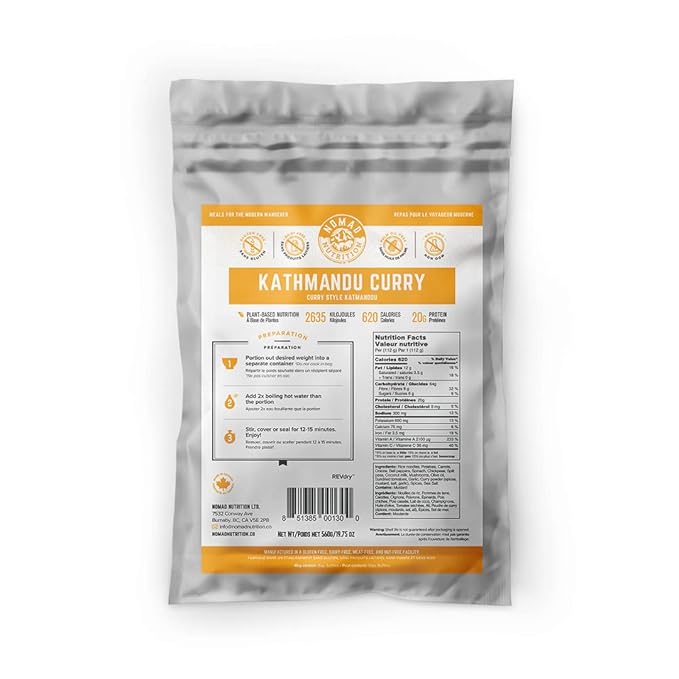 Nomad Nutrition ??Kathmandu Curry | High Energy, All Natural Ingredients | Plant-Based & Non-GMO |