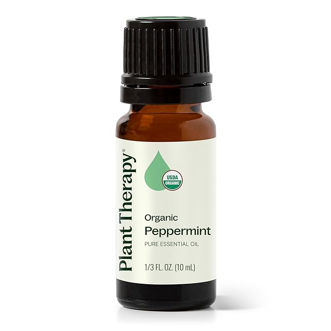Plant Therapy Organic Peppermint Essential Oil 100% Pure, USDA Certified Organic, Undiluted