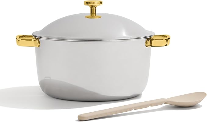 Our Place Titanium Perfect Pot Pro - 6.75 Qt No-Coating Nonstick Stock Pot | Tri-Ply Titanium &