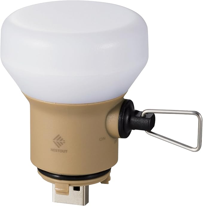 NESTOUT Rugged Outdoor Camping LED Lantern w/ Mini Tripod, Dimmable USB Powered Soft LED Light