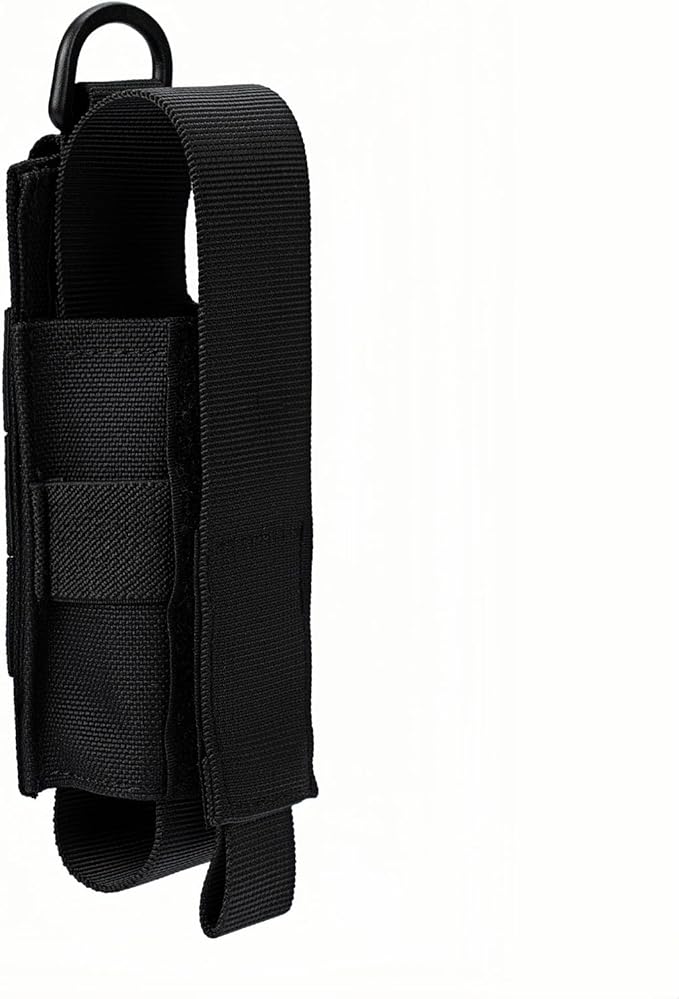 Tactical Flashlight Holster MOLLE Torch Holder MK4 OC/Mace Pepper Spray Canister Carrier EDC Flash
